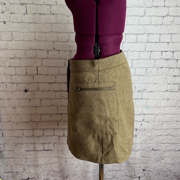 H&M brown tweed mini skirt size 6 - Picture 2 of 7